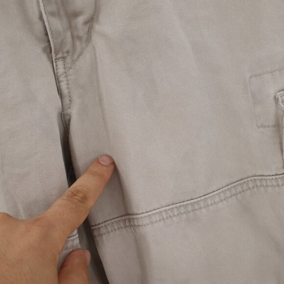 Y2K Abercrombie & fitch cargo pants Men's 32 34x29 flat front distressed cotton - Picture 4 of 16